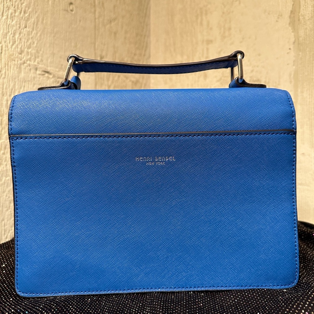 Henri Bendel RARE Blue SuperStar Bag w/ Star Charm - Picture 8 of 12